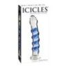 Fallo in vetro spirale blu icicles no 5 Fallo in vetro spirale blu icicles no 5