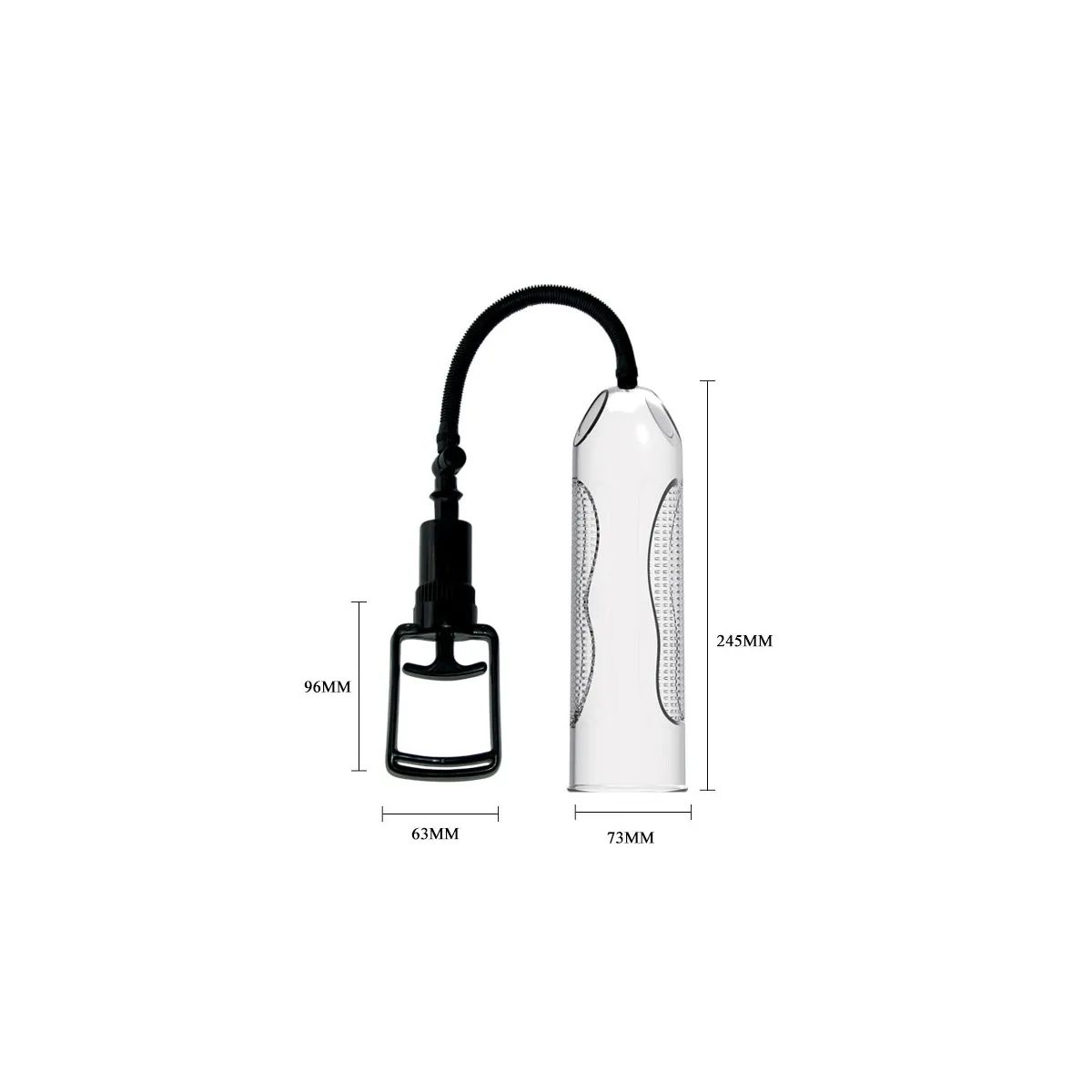 Pompa per Pene manuale vibrante 24,5 cm