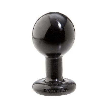 Plug anale tondo nero 11,5 cm