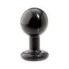 Plug anale tondo nero 11,5 cm Plug anale tondo nero 11,5 cm