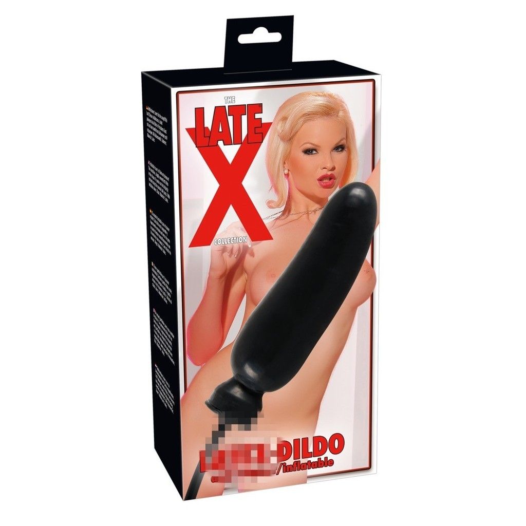 dildo fallo gonfiabile in lattice nero per sesso uomo donna stimolatore black