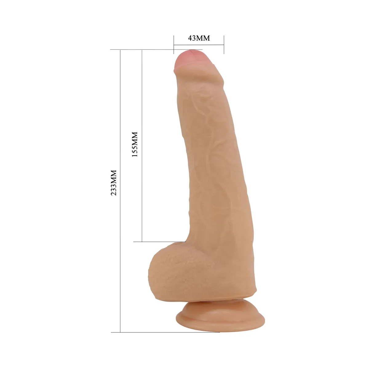 Dildo Realistico in Sliding skin Smaug 23 cm