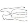 Set collare pinze capezzoli e vagina metallo