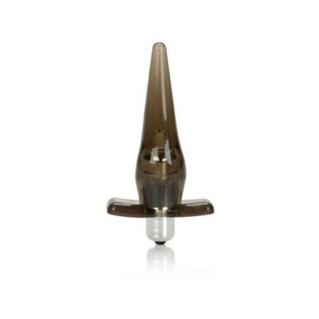 Plug anale vibrante conico grigio