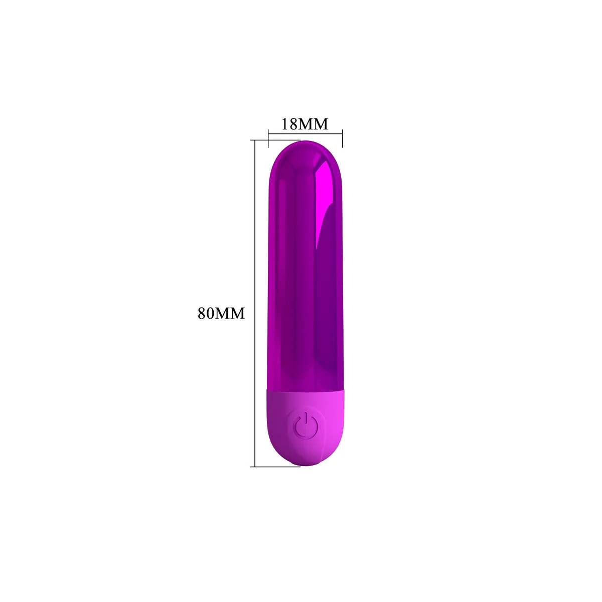 Mini Vibratore femminile bullet 8 cm