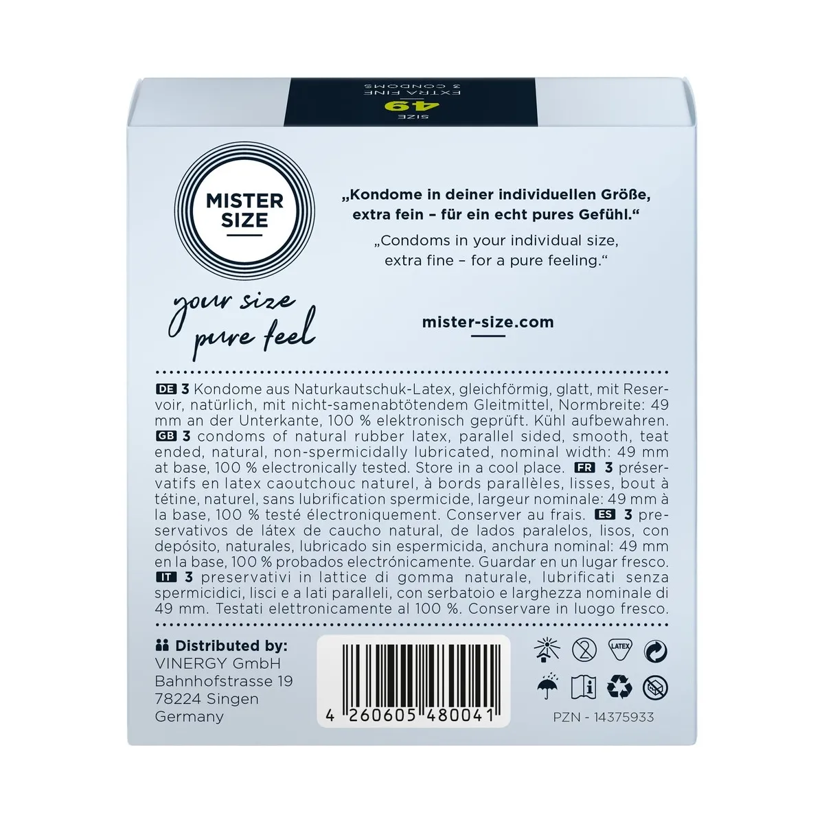 Preservativi Ultra Sottili 49 Mister Size