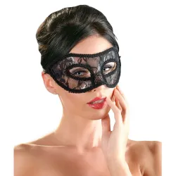 Maschera sexy semi rigida pizzo nero Cottelli