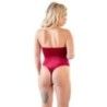 Body sexy a perizoma in velluto e pizzo rosso Body sexy a perizoma in velluto e pizzo rosso