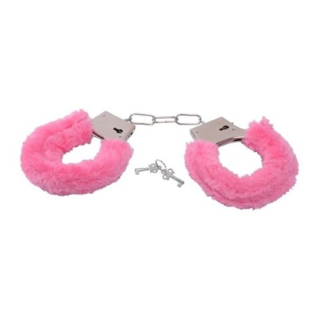 Manette BDSM Furry Fun Cuffs rosa