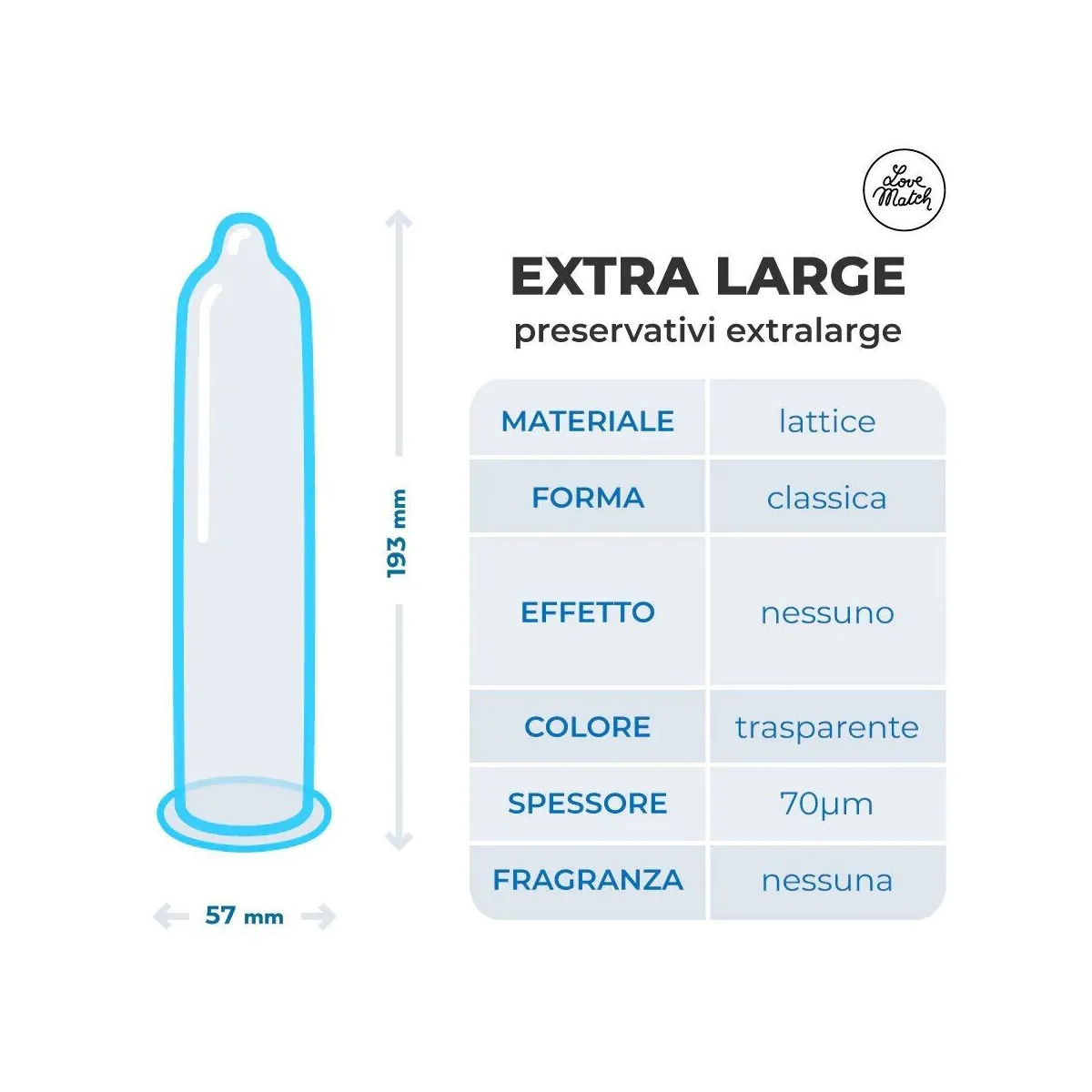 Preservativi XL Love Match