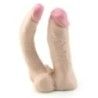 Dildo doppio strapon vac-u-look chiaro Dildo doppio strapon vac-u-look chiaro