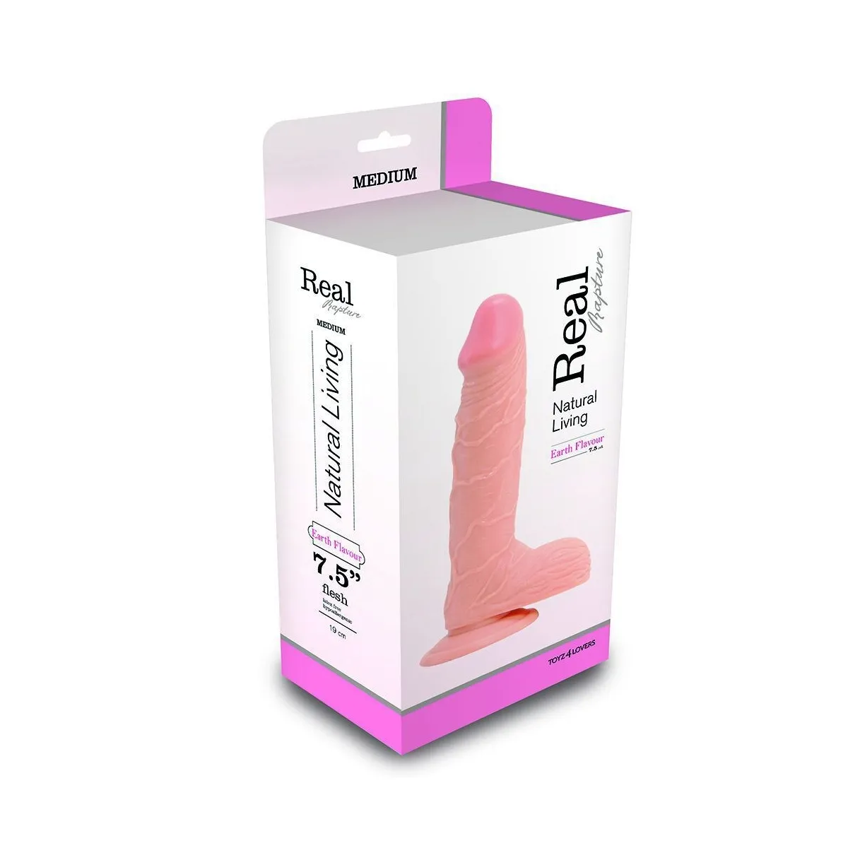 Dildo realistico RealRa con ventosa 19,5 cm