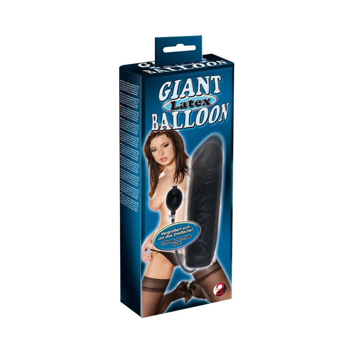Dildo Gonfiabile Maxi nero 31,5 cm Dildo Gonfiabile Maxi nero 31,5 cm