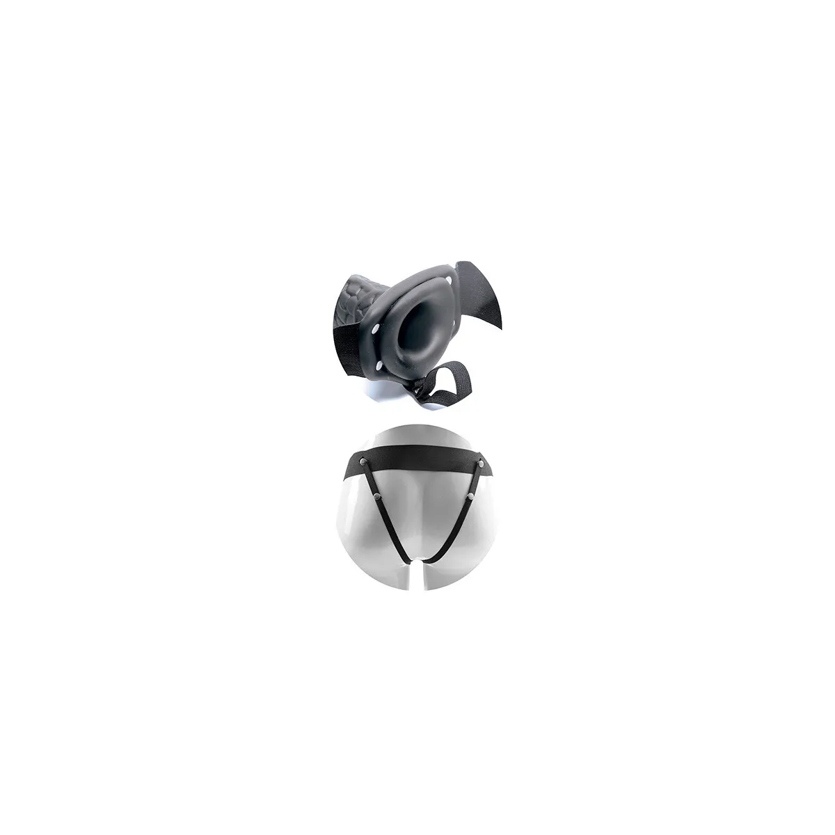 Cintura strapon dildo testicoli cavo 20,5 cm