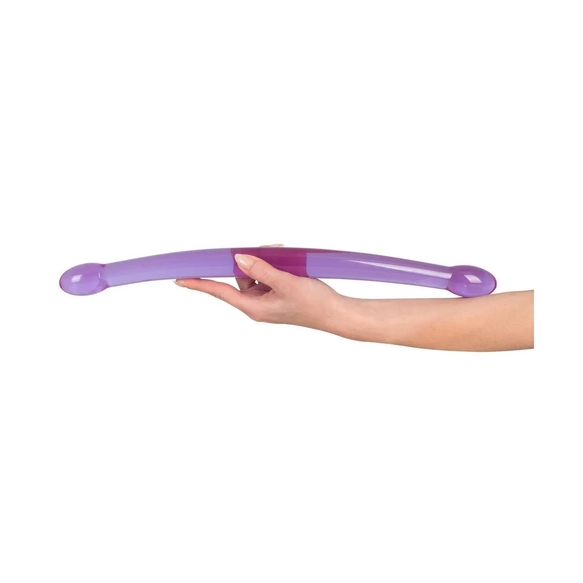 Dildo doppio morbido viola 44 cm