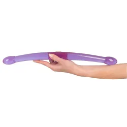 Dildo doppio morbido viola 44 cm