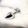Plug anale con coda Fox Tail Bianco 45 cm Plug anale con coda Fox Tail Bianco 45 cm