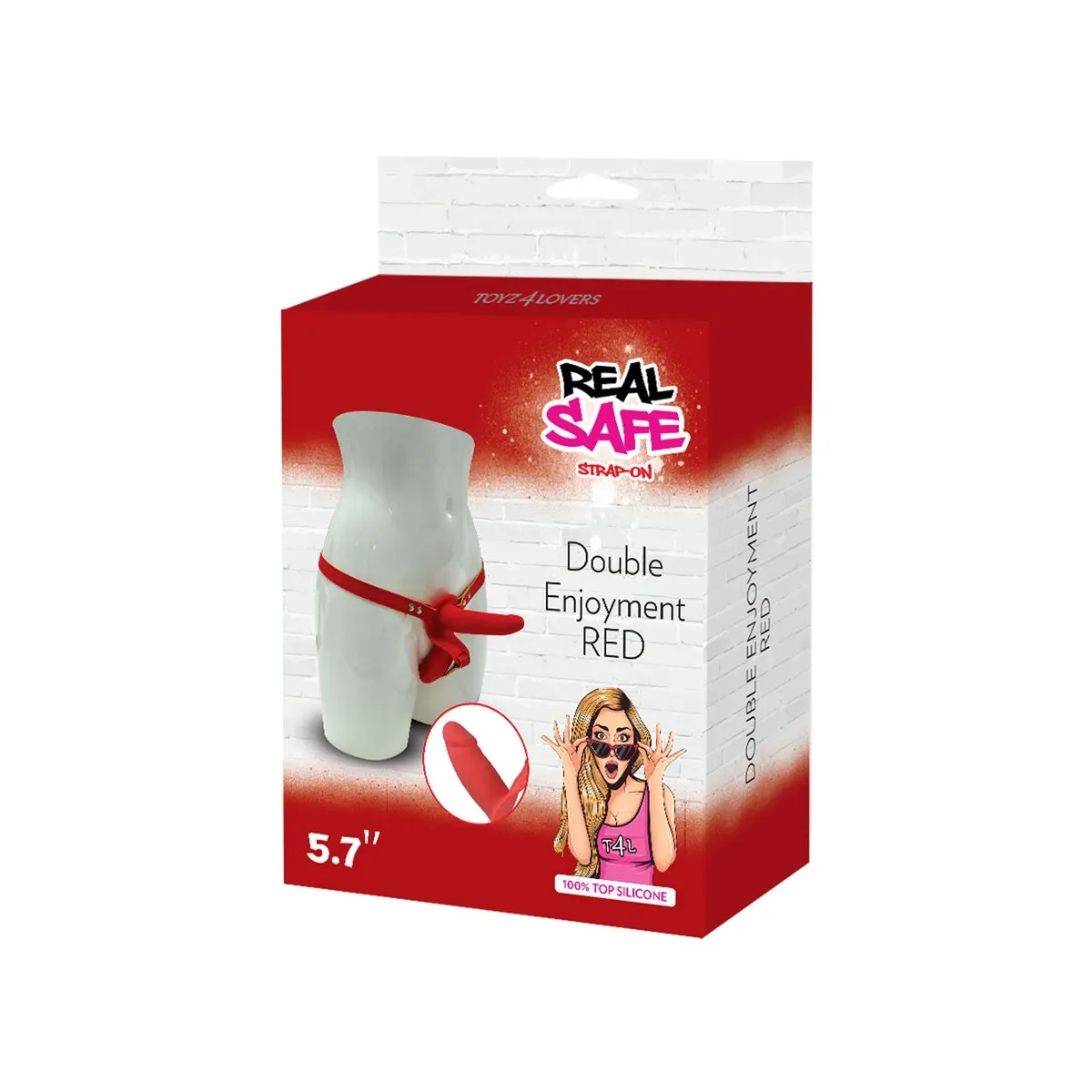 Cintura strapon donna doppio fallo