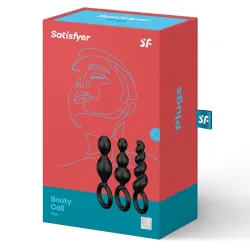 Set 3 plug anali silicone impugnatura anello