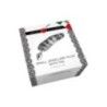 Plug anale argento con coda striata Plug anale argento con coda striata
