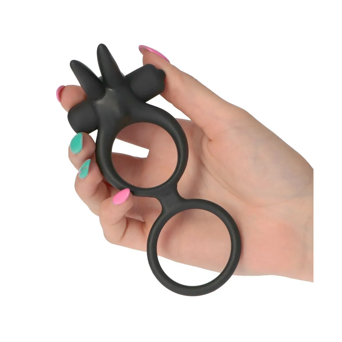 Anello pene doppio stimola clitoride Ø 3,5 cm