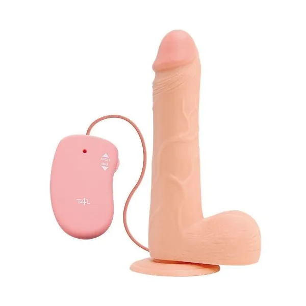 Dildo vibrante  XL telecomandato a filo 25 cm