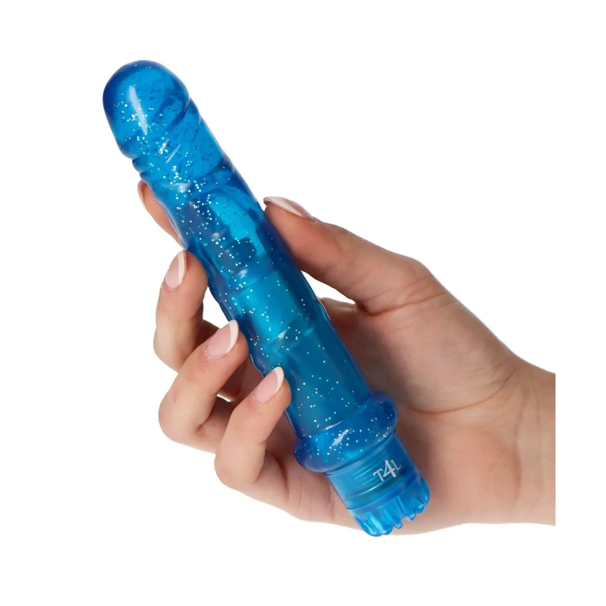 Vibratore Anale Vaginale Glitter jelly 17,5cm