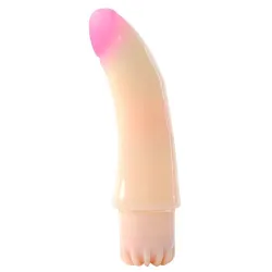 Dildo vibrante per punto G in jelly 17 cm