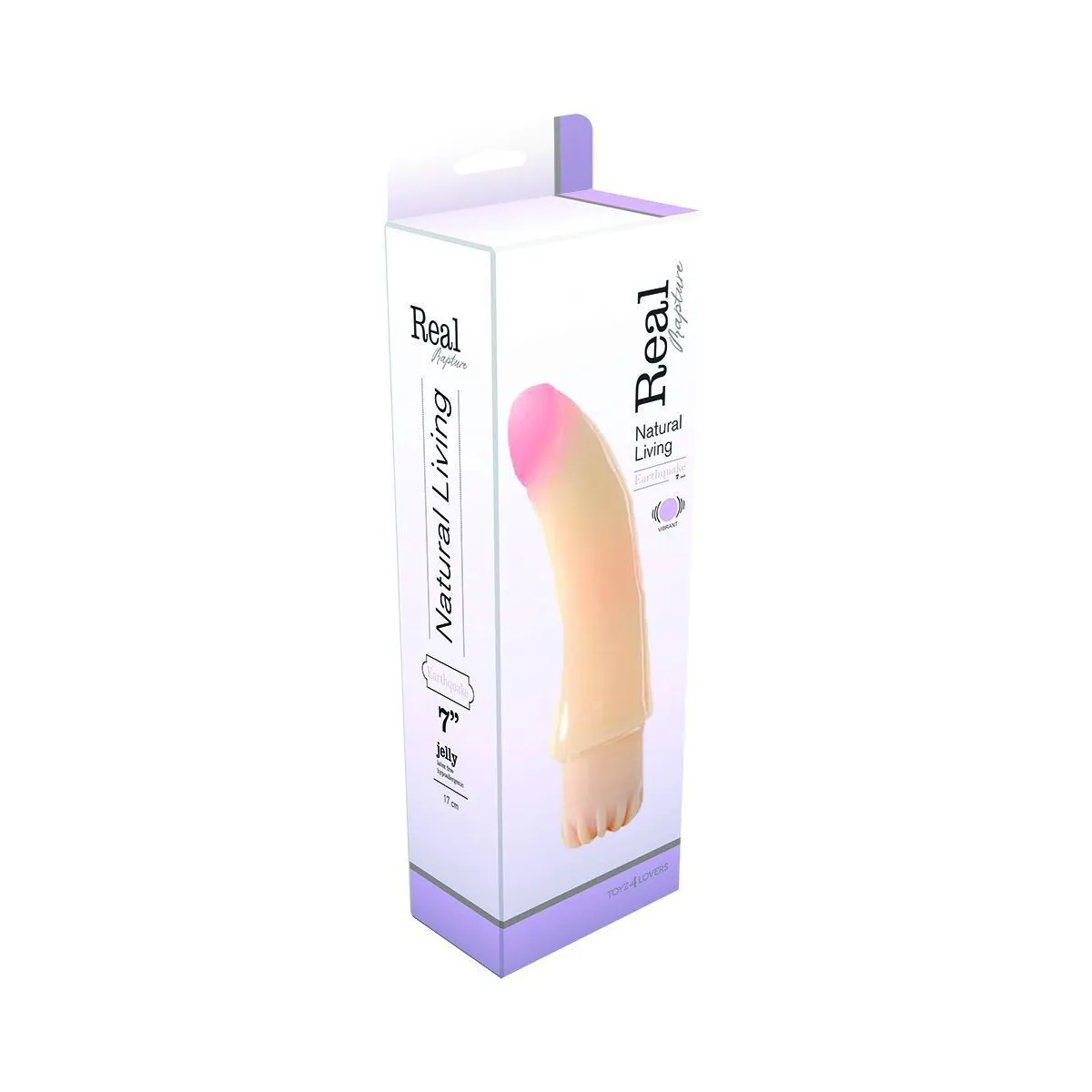 Dildo vibrante per punto G in jelly 17 cm