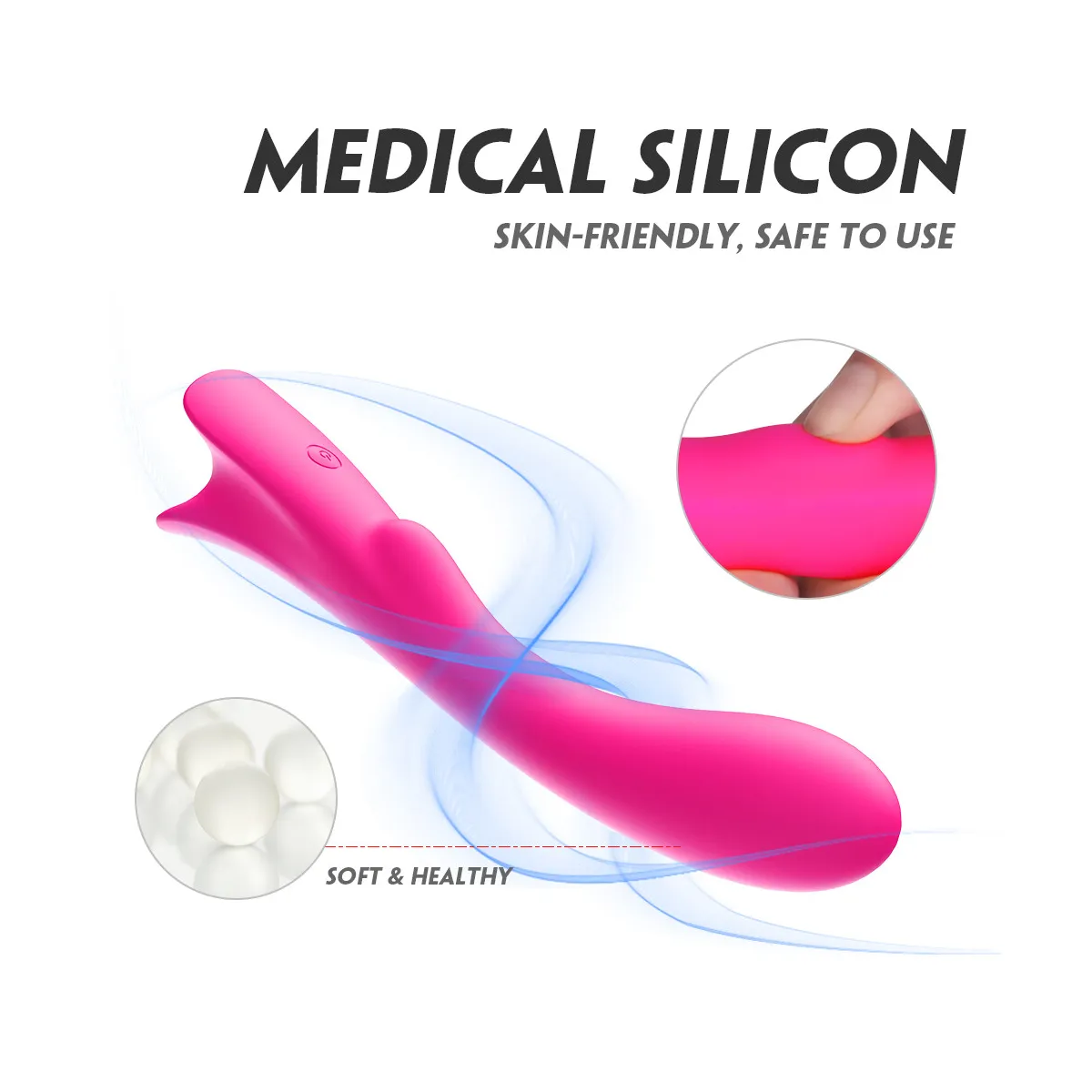 Vibratore vaginale Punto G in silicone Elys