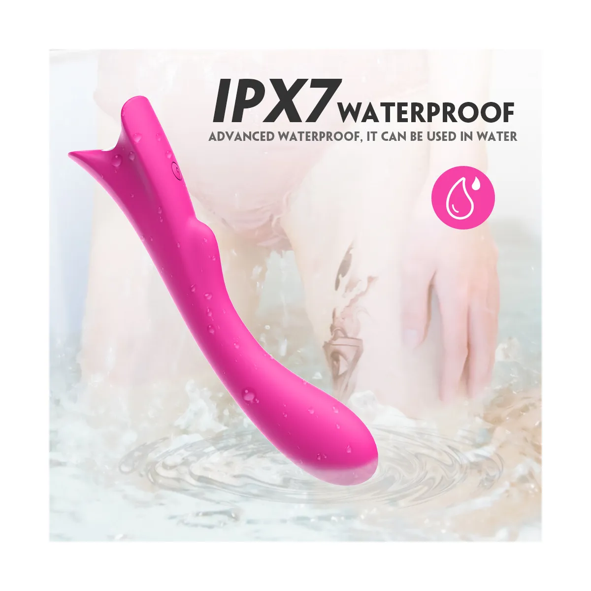 Vibratore vaginale Punto G in silicone Elys