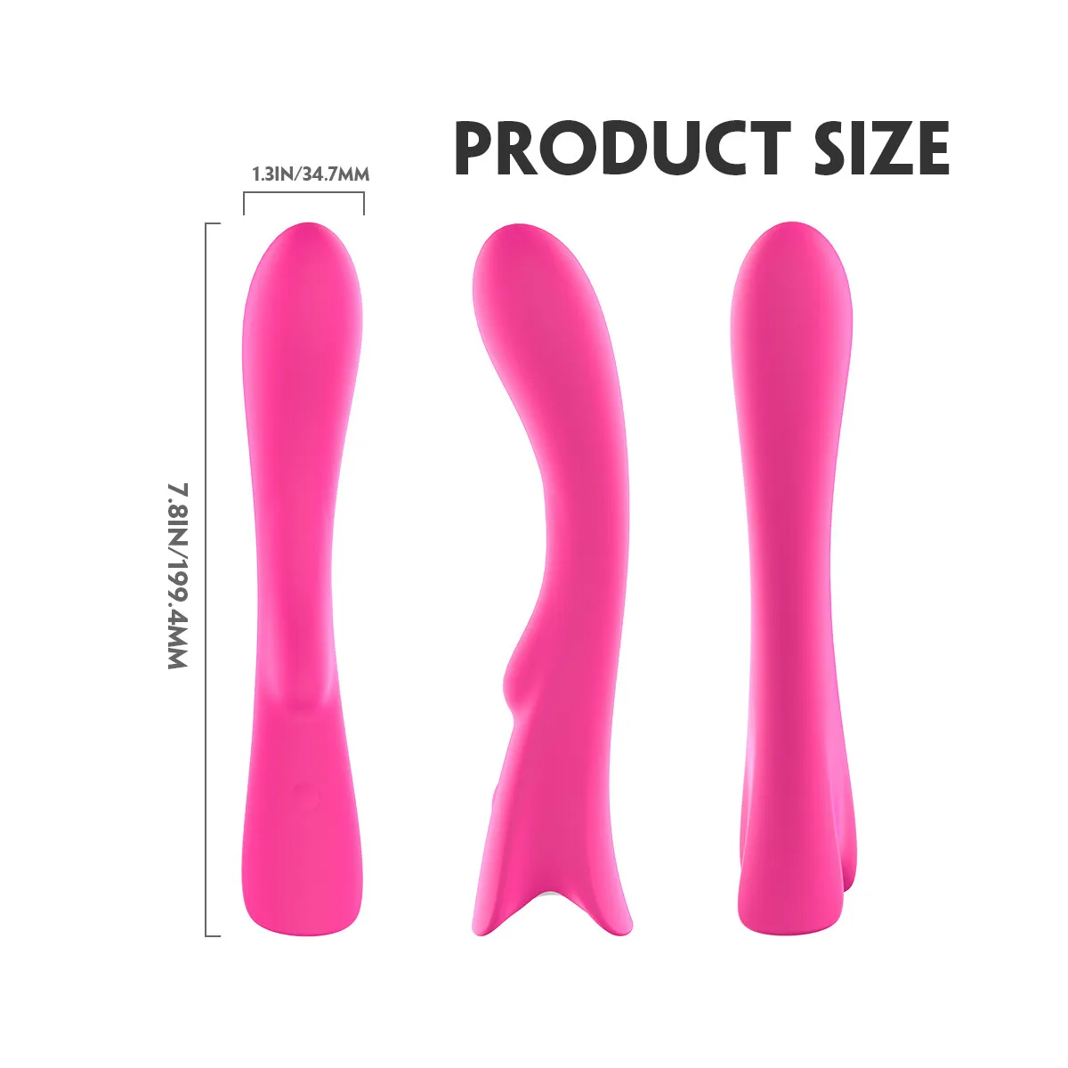 Vibratore vaginale Punto G in silicone Elys