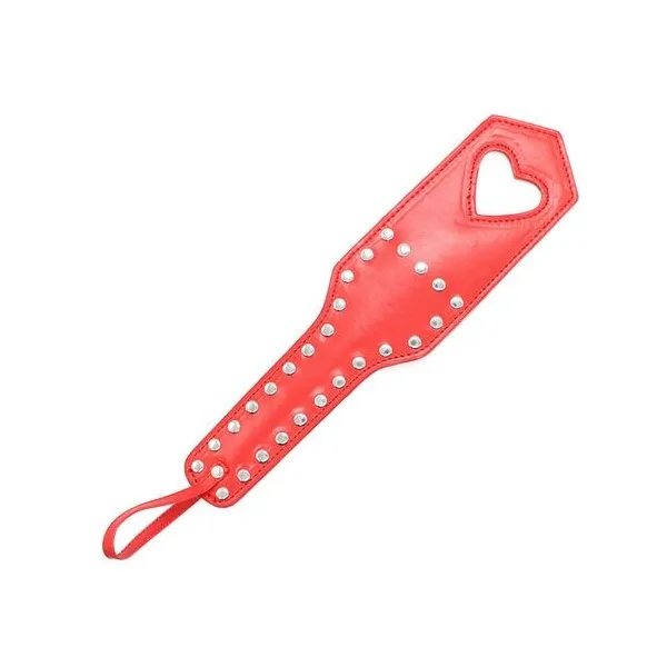 Paddle sculacciatore borchie cuore 31 cm