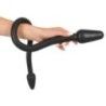 Doppio dildo a forma di plug nero Doppio dildo a forma di plug nero