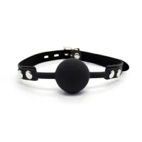Ball gag non traspirante Ø 4,5 cm + lucchetto