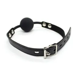 Ball gag non traspirante Ø 4,5 cm + lucchetto