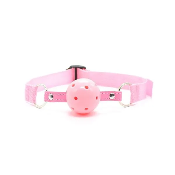 Ball Gag traspirante cinturino nylon Ø 4,5 cm