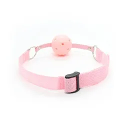 Ball Gag traspirante cinturino nylon Ø 4,5 cm