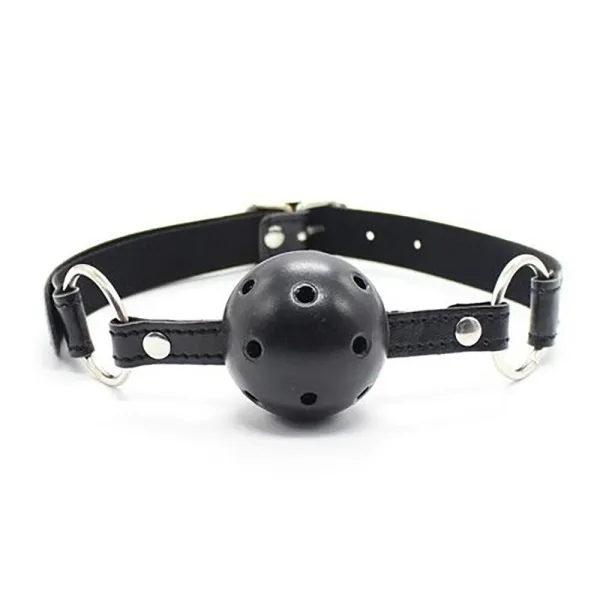 Ball gag traspirante bdsm regolabile Ø 4,5 cm