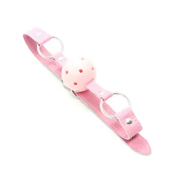Ball gag traspirante bdsm regolabile Ø 4,5 cm
