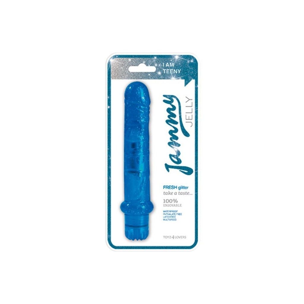 Vibratore Jammy Jelly Fresh Glitter Blue vibro