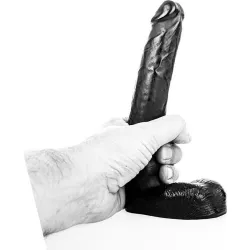 Dildo anale realistico slim all black 21 cm Dildo anale realistico slim all black 21 cm