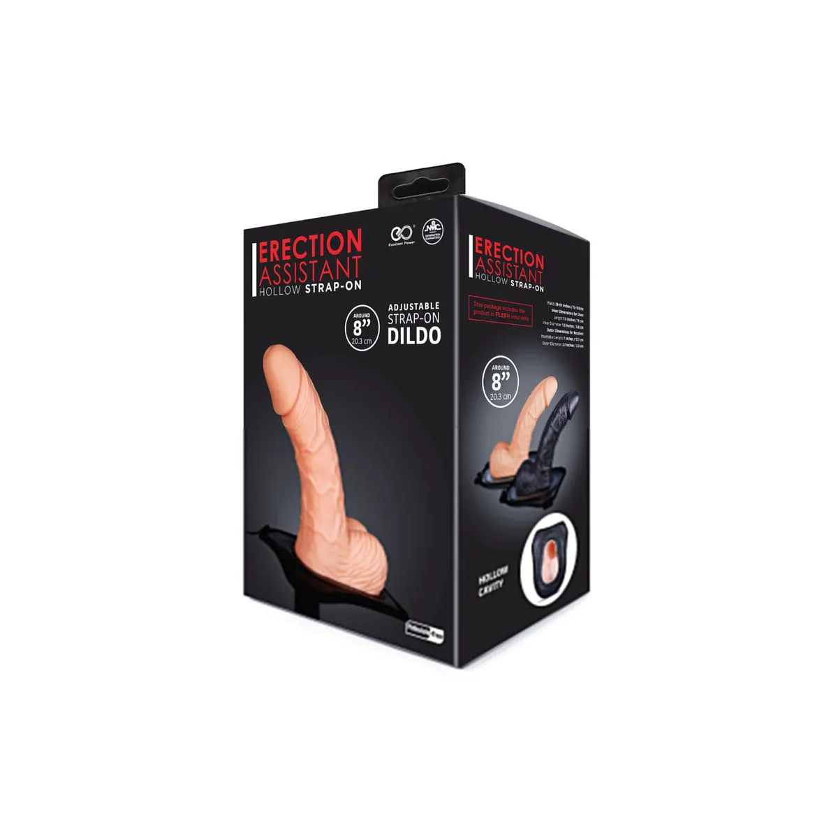 Cintura Strapon dildo cavo 20 cm Cintura Strapon dildo cavo 20 cm