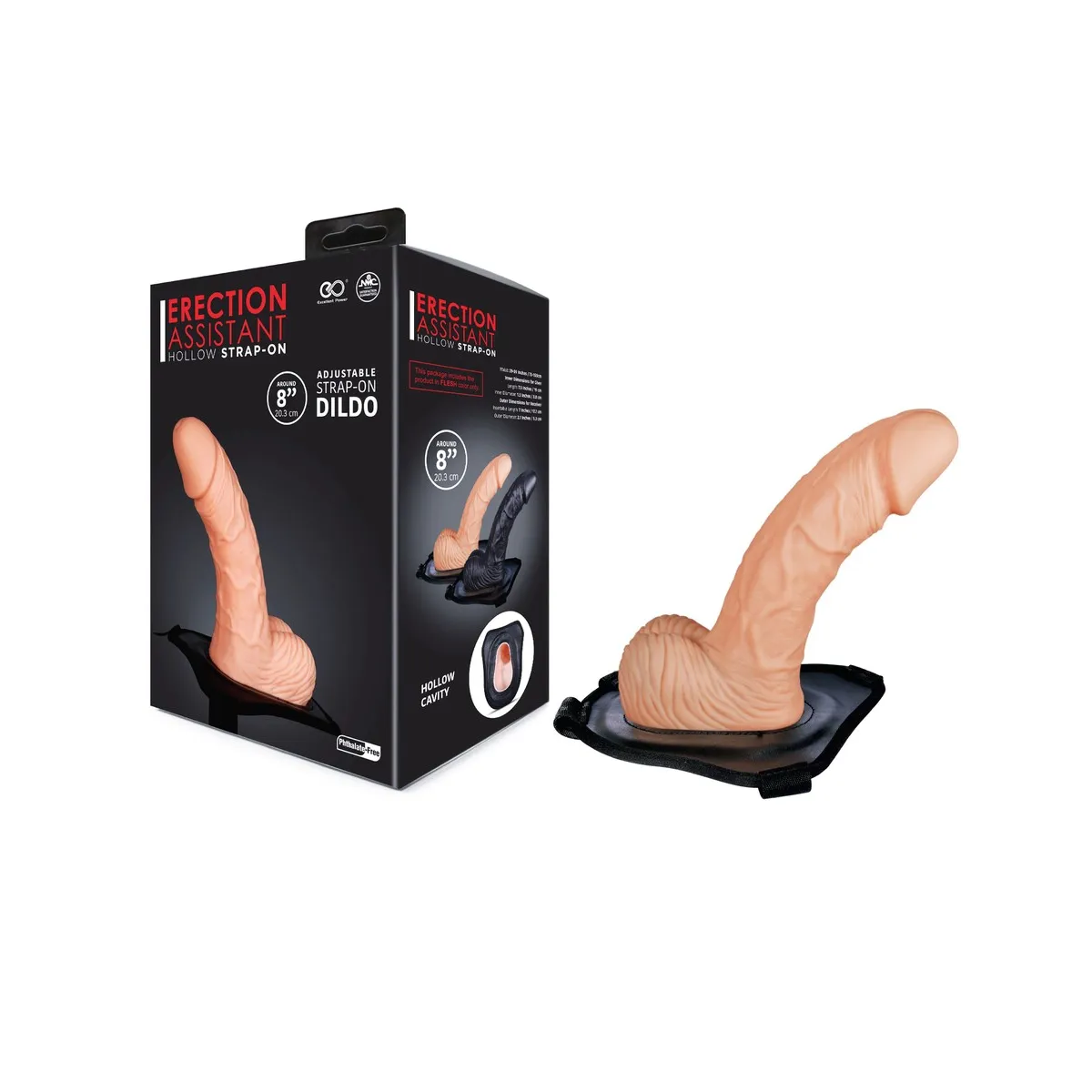 Cintura Strapon dildo cavo 20 cm Cintura Strapon dildo cavo 20 cm