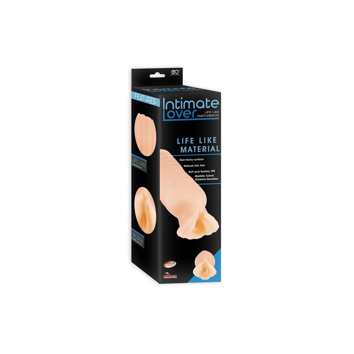 Masturbatore uomo vagina realistica 16 cm