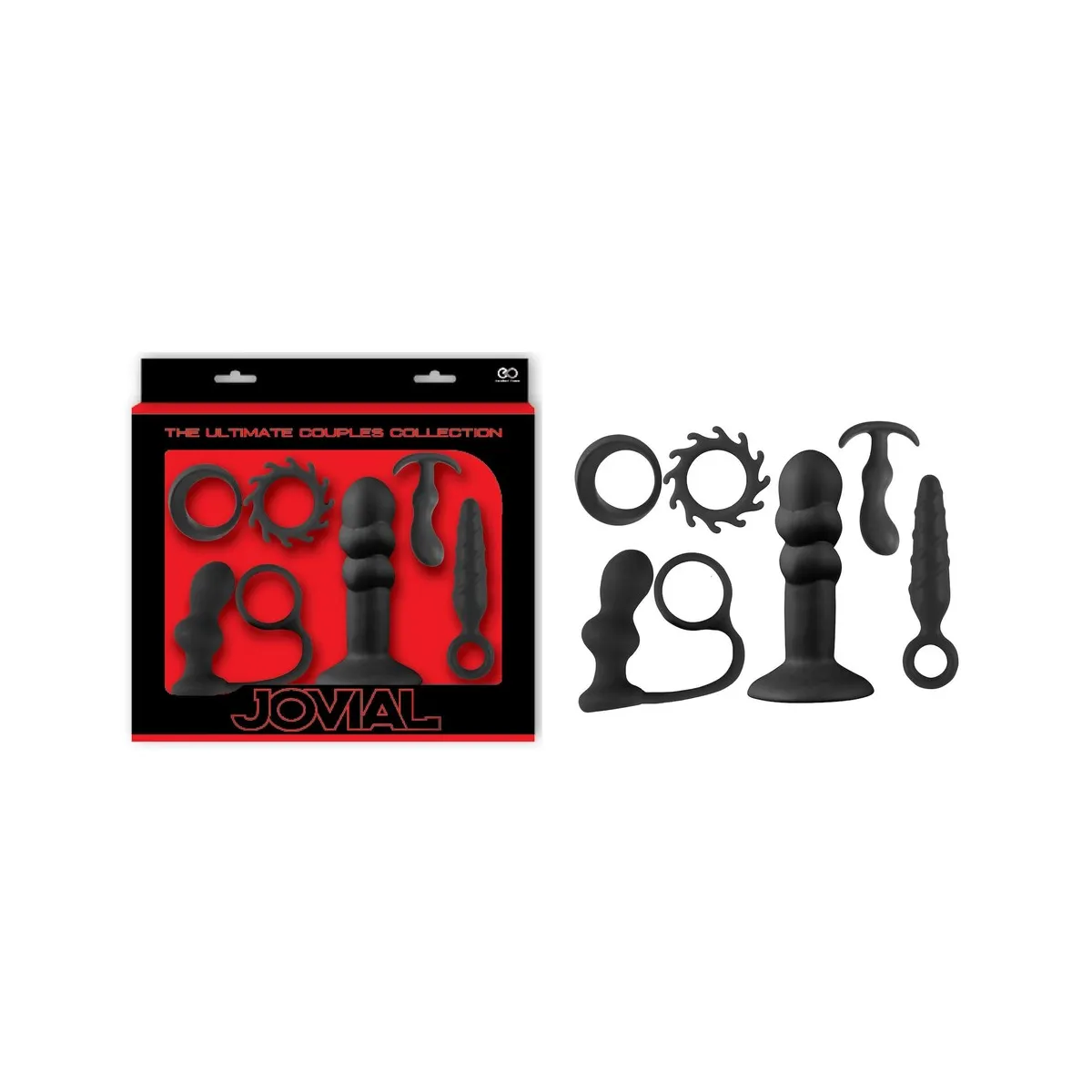 Kit di coppia 6 pz Jovial nero