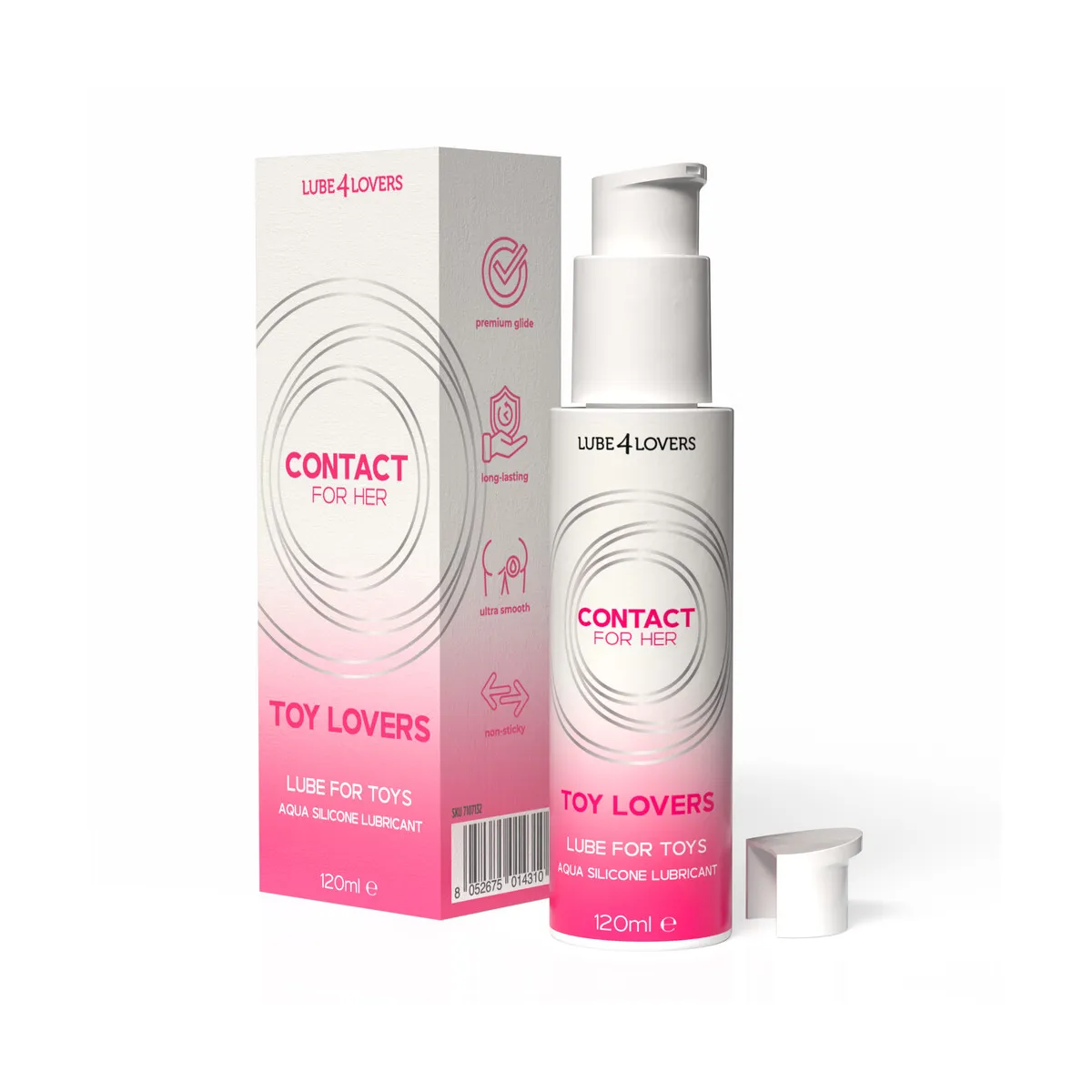 Lubrificante donna ibrido per Sex Toys 120 ml