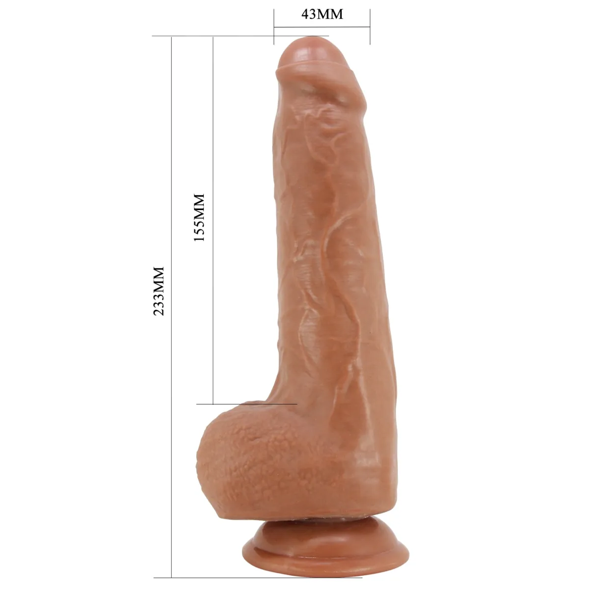 Dildo Realistico in Sliding skin Smaug 23 cm
