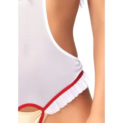 Costume body aperto sexy infermiera 2 pz Costume body aperto sexy infermiera 2 pz