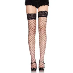 Calze Sexy autoreggenti rete larga nere Calze Sexy autoreggenti rete larga nere